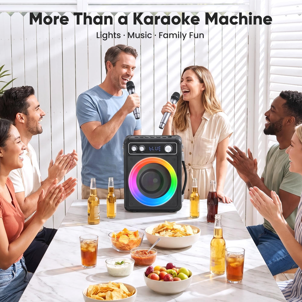 VOSOCO two wireless microphones included for duet convenience benefit