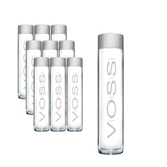 VOSS botella frontal 375 ml vidrio, presentación premium y pureza