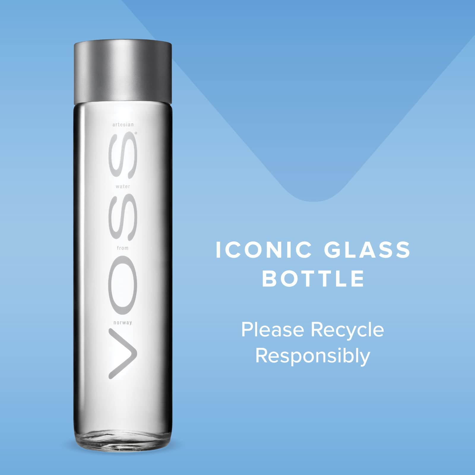 VOSS detalle del tapón y cuello, cierre hermético y diseño elegante