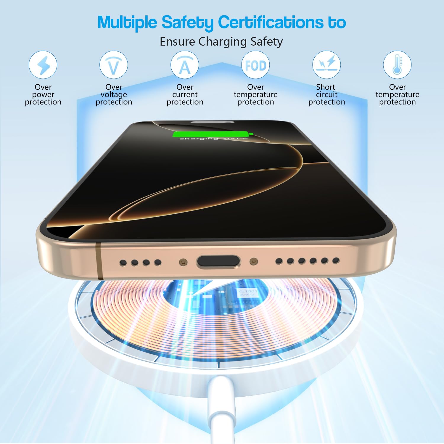 VOWSVOWS cable de 3 metros enrollado, longitud flexible para uso cómodo