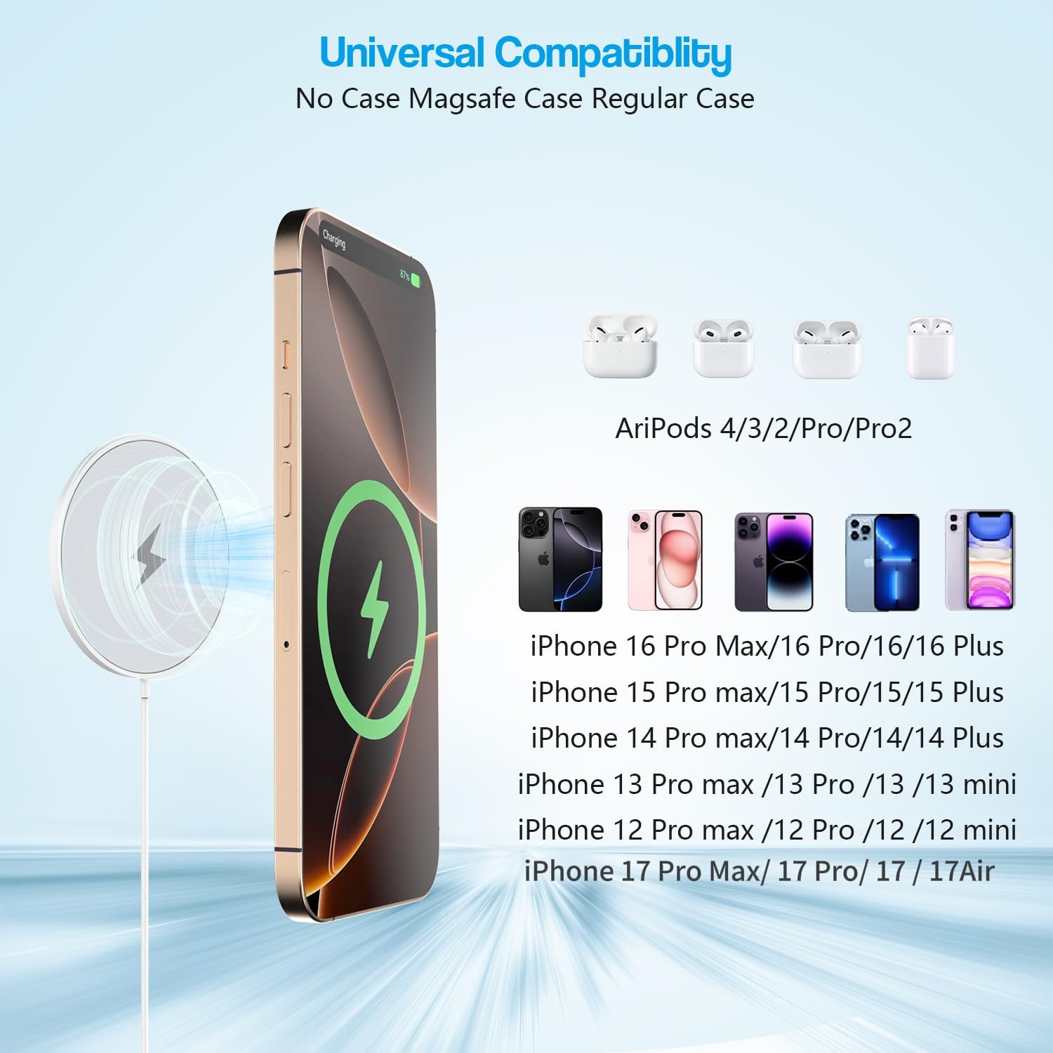 VOWSVOWS comparación tamaño con iPhone, demuestra portabilidad y escala