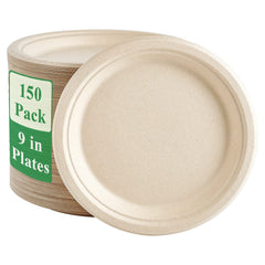 Vplus plato frontal paquete 150 unidades, opción compostable y resistente