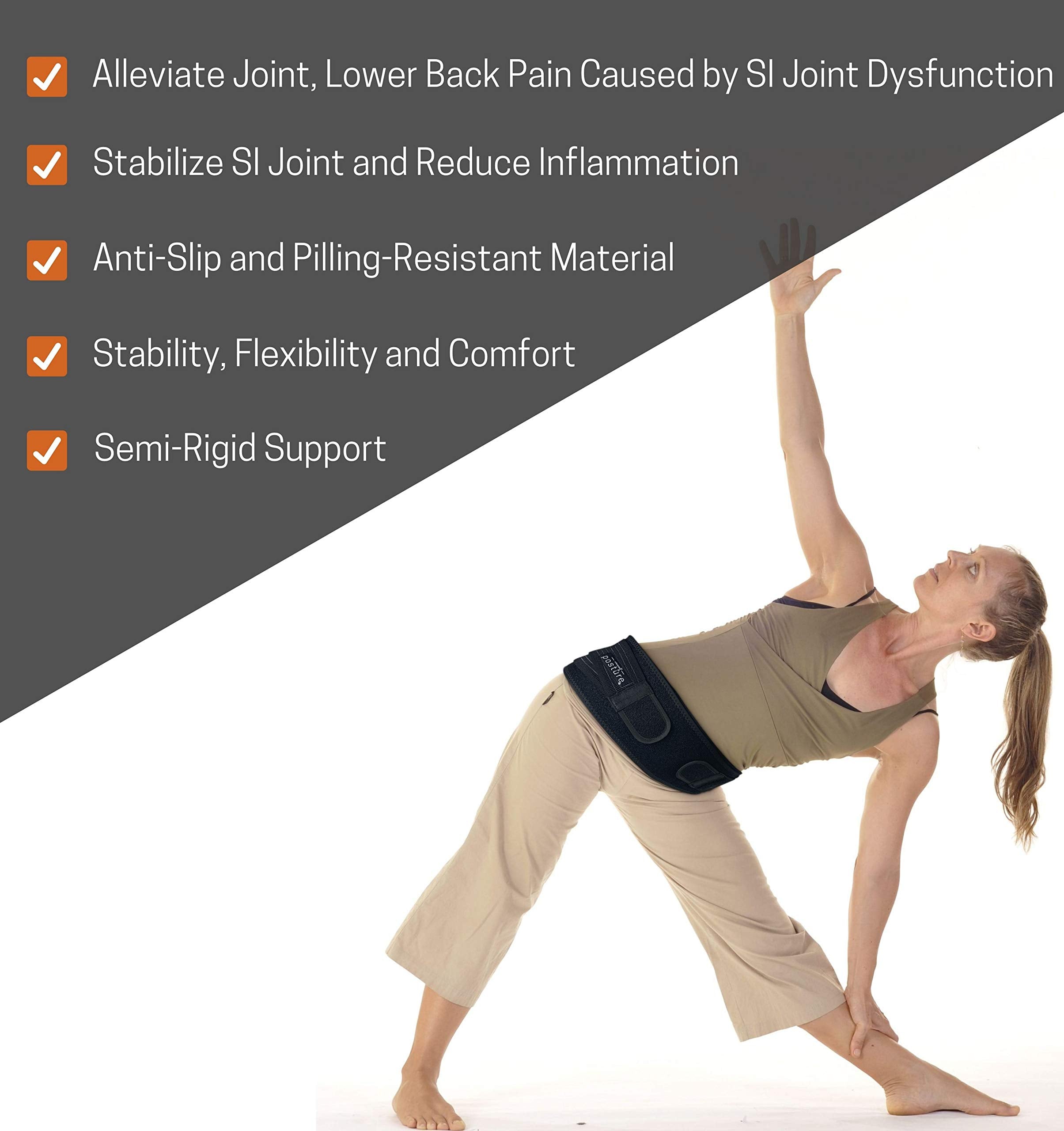 Vriksasana Posture detalle del neopreno perforado para ventilación y confort