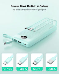 VRURC cables integrados desplegados para cargar sin necesidad de accesorios