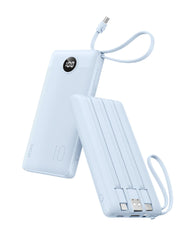 VRURC vista frontal del power bank mostrando diseño compacto y beneficio portátil