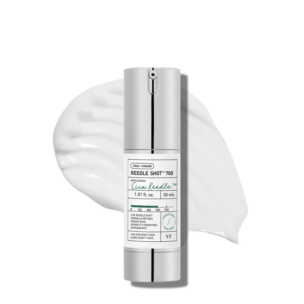 VT COSMETICS envase frontal Reedle Shot 30ml mostrando diseño práctico