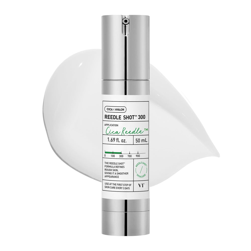 VT COSMETICS frontal del envase Reedle Shot 300 mostrando diseño y volumen