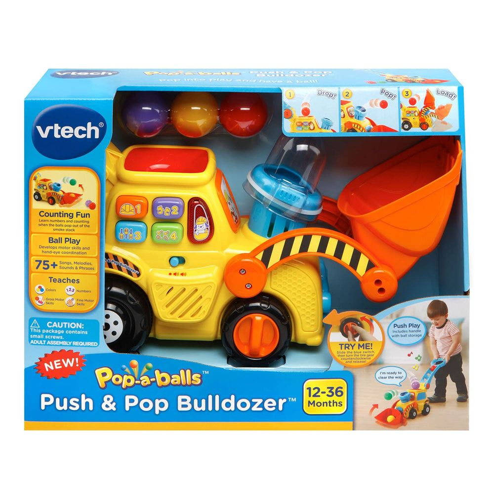 VTech tamaño junto a una taza para escala, muestra dimensiones reales