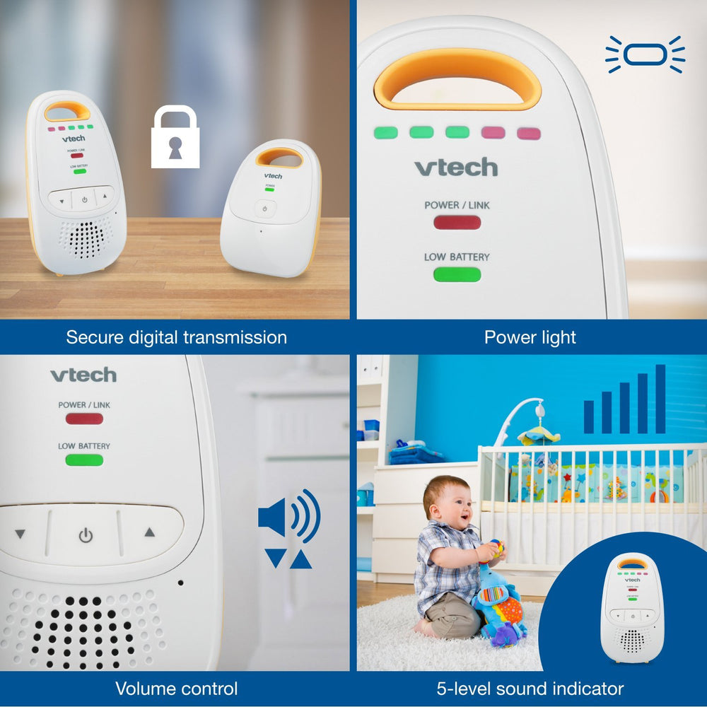 VTech DM111 comparación de tamaño para apreciar portabilidad y uso