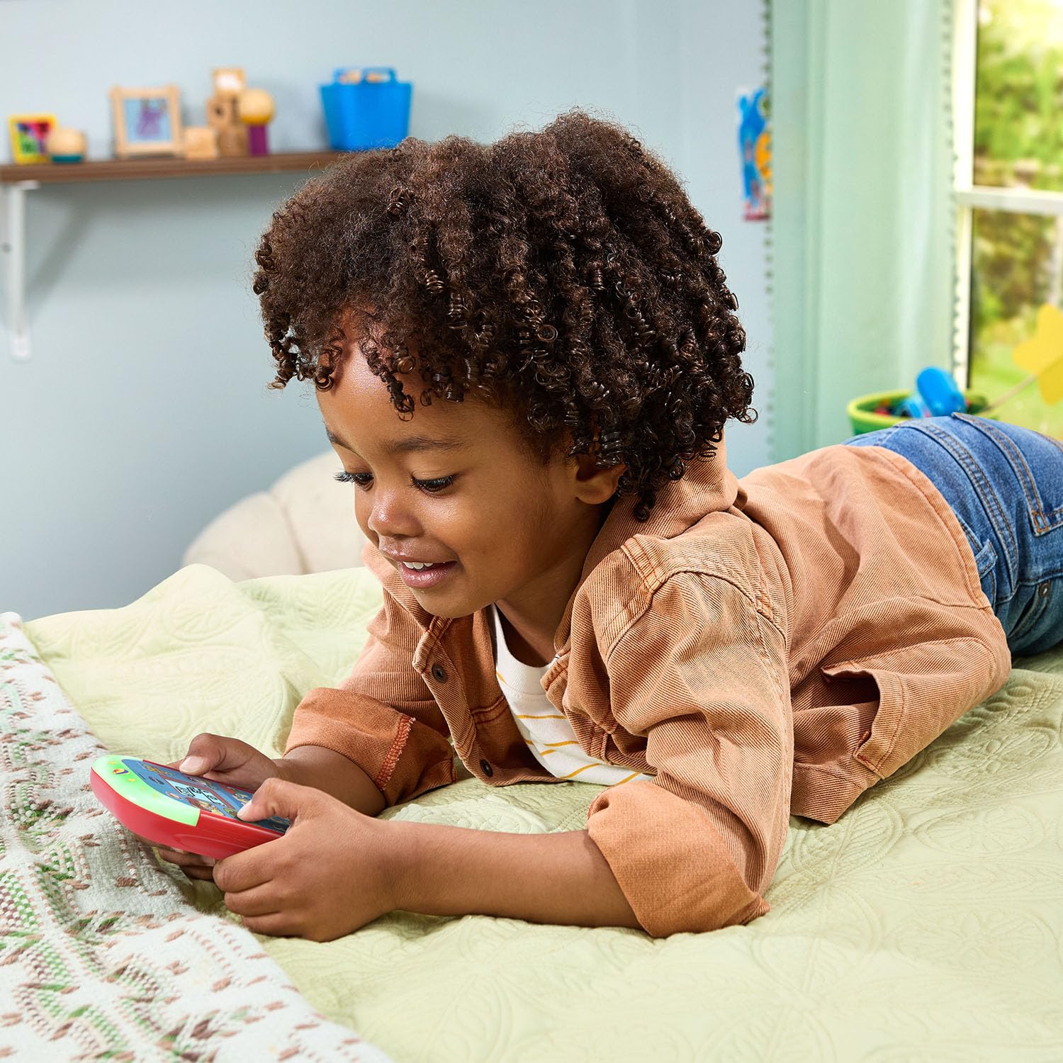 VTech pantalla iluminada mostrando opciones personalizables y claridad