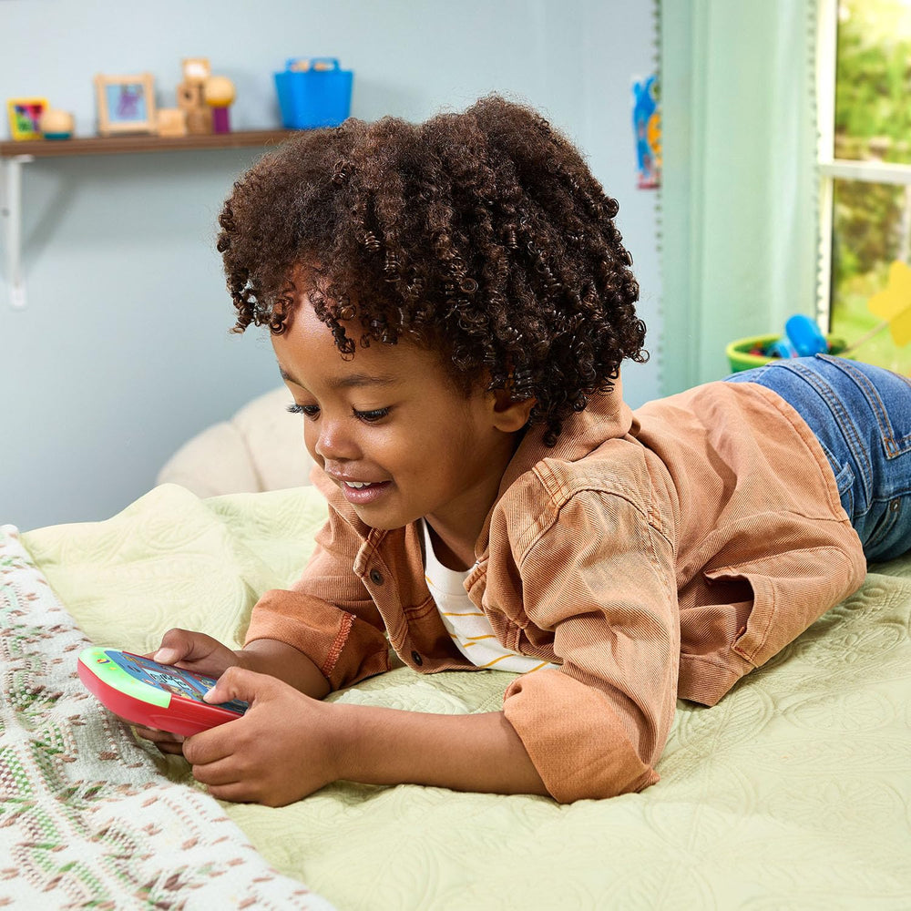 VTech pantalla iluminada mostrando opciones personalizables y claridad