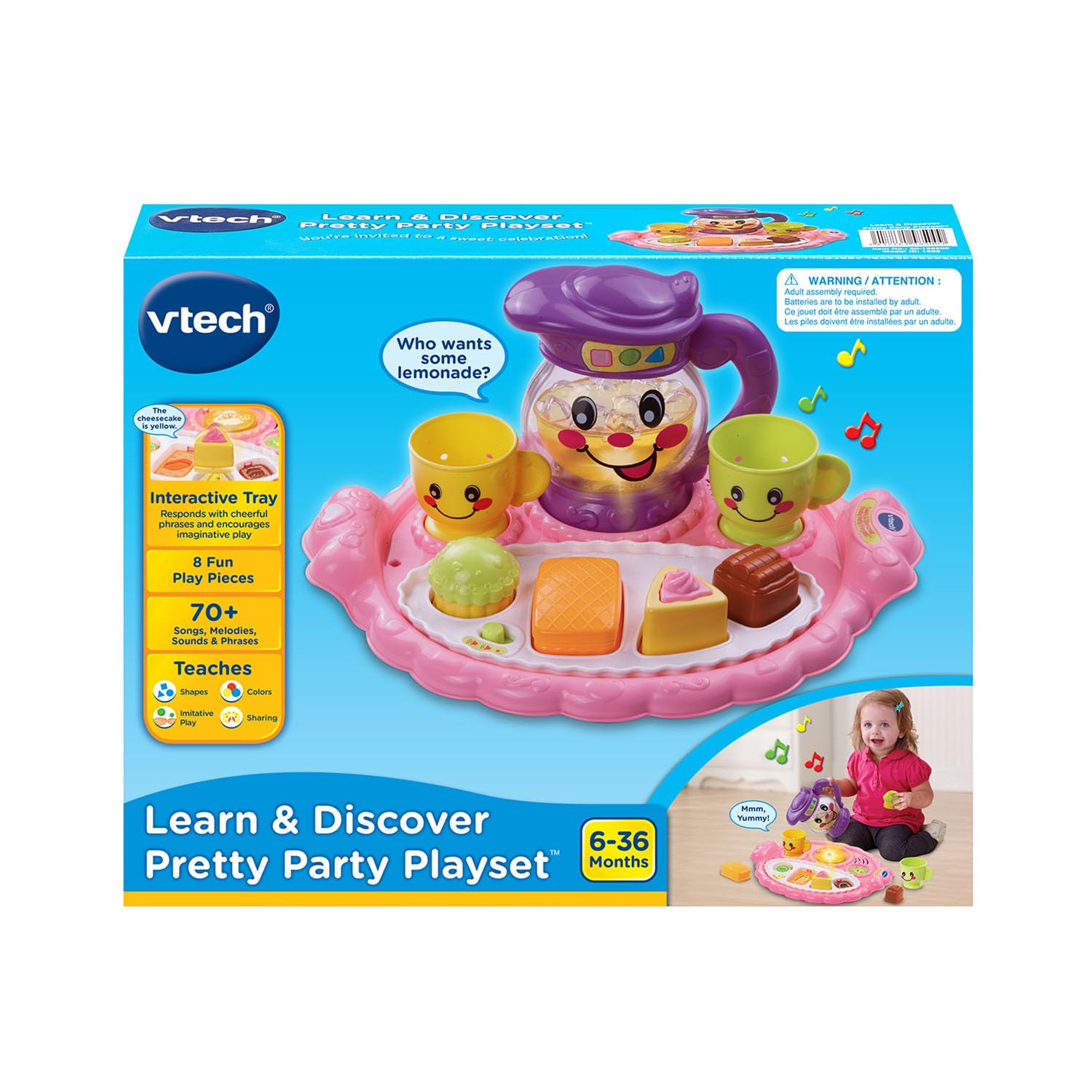 VTech comparación de tamaño con mano para entender escala del juguete
