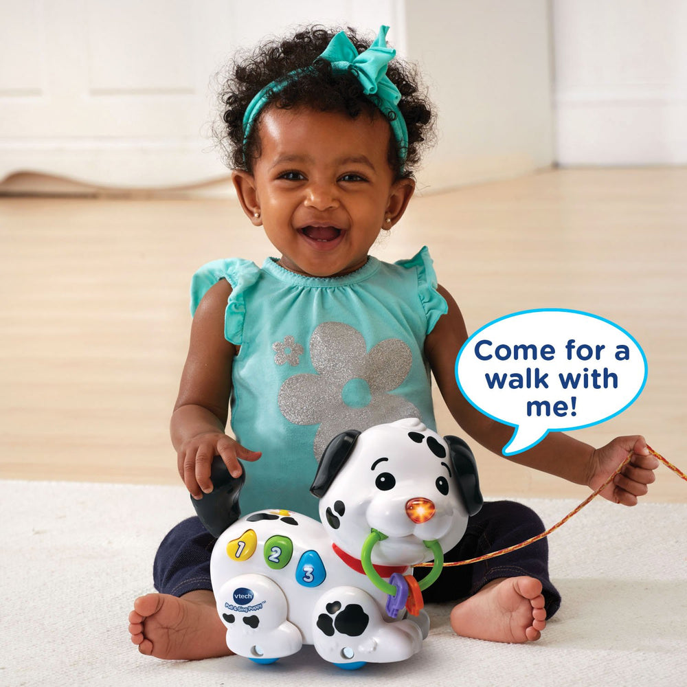 VTech botones coloridos en primer plano, favorecen motricidad fina