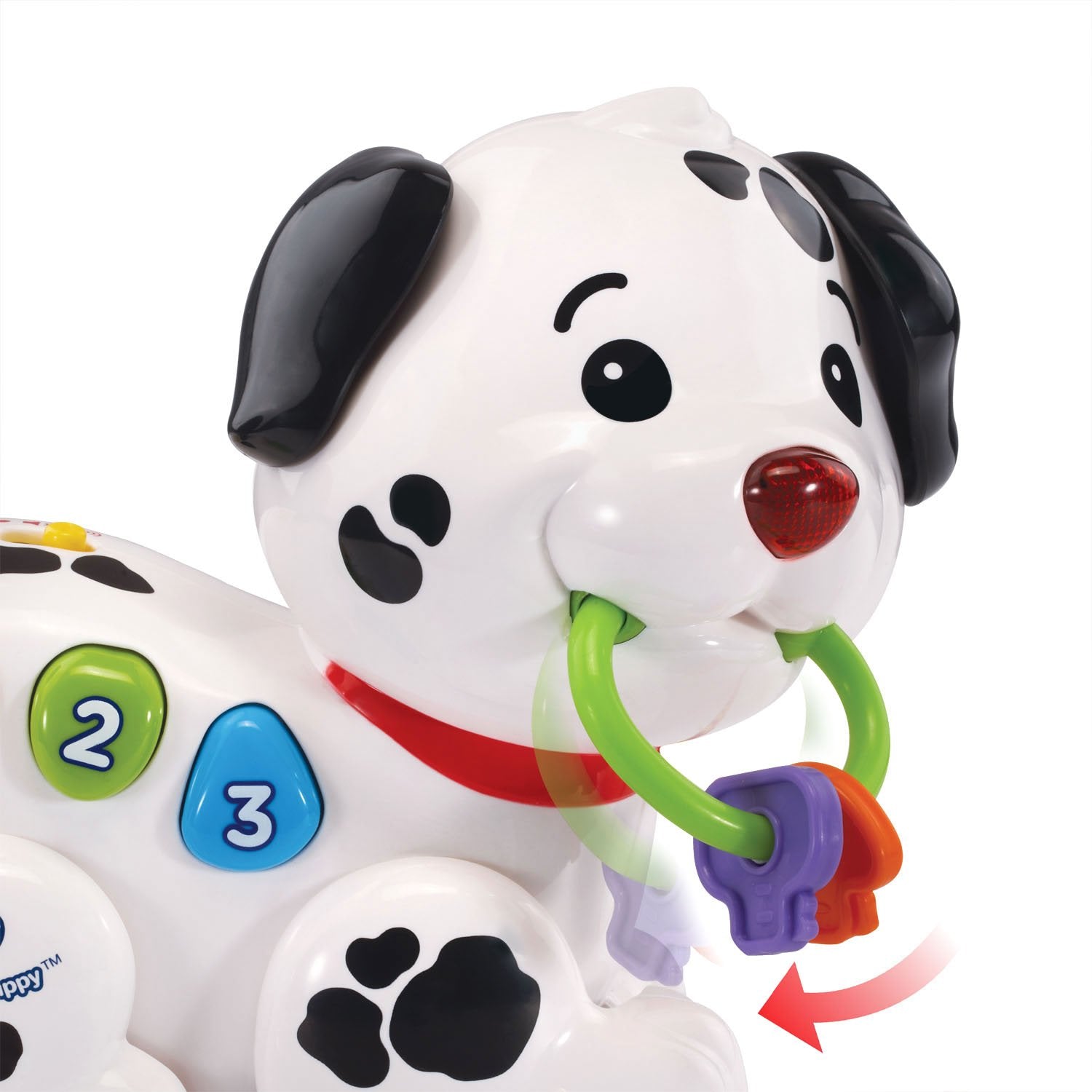 VTech caja y etiqueta del producto, información de edad y características