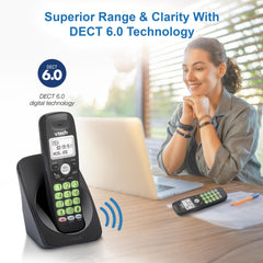 VTech manos libres full-duplex en uso para conversaciones naturales