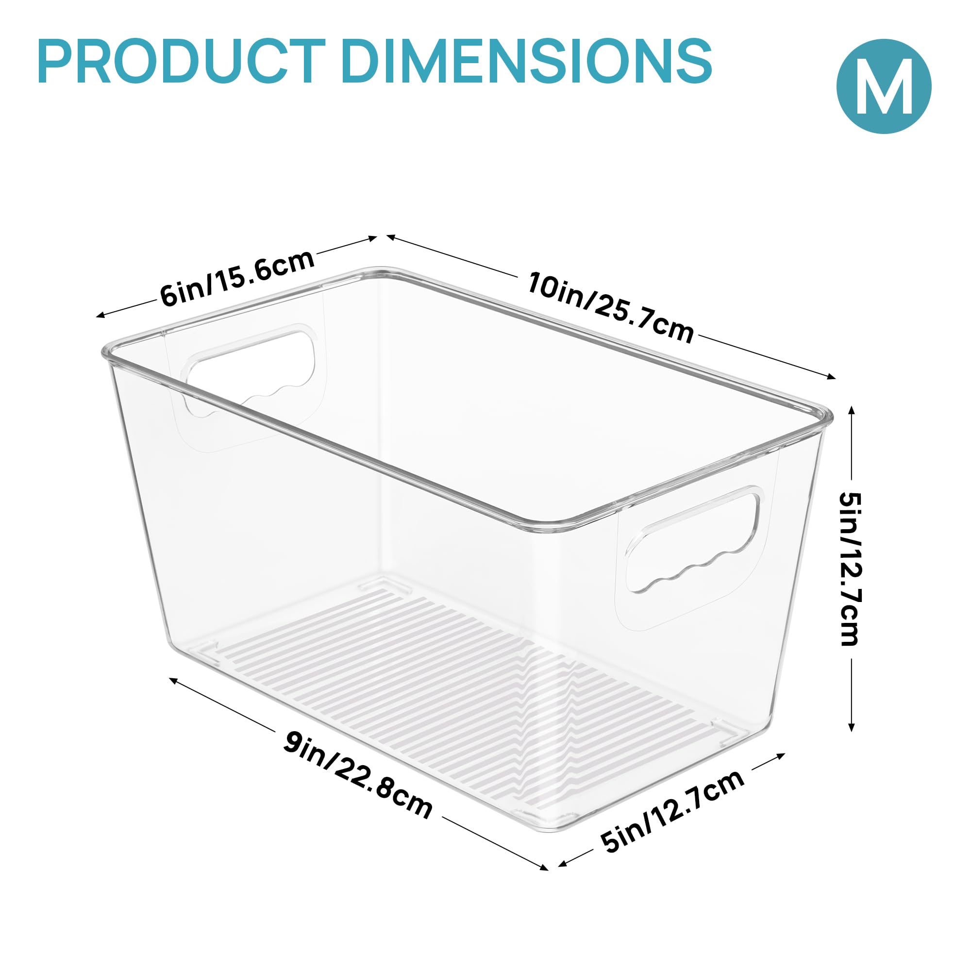 Vtopmart primer plano de las asas integradas para agarre cómodo y rápido