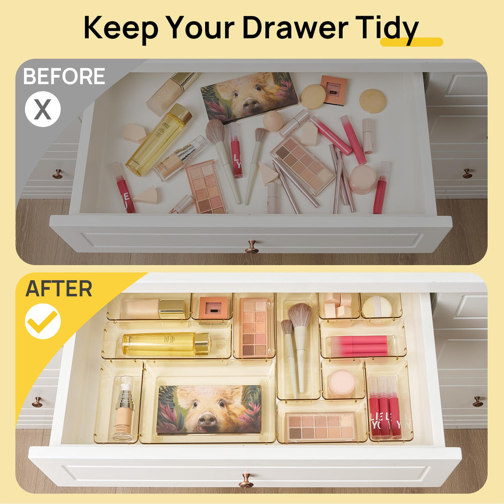 Vtopmart detalle del plástico transparente muestra durabilidad y visibilidad