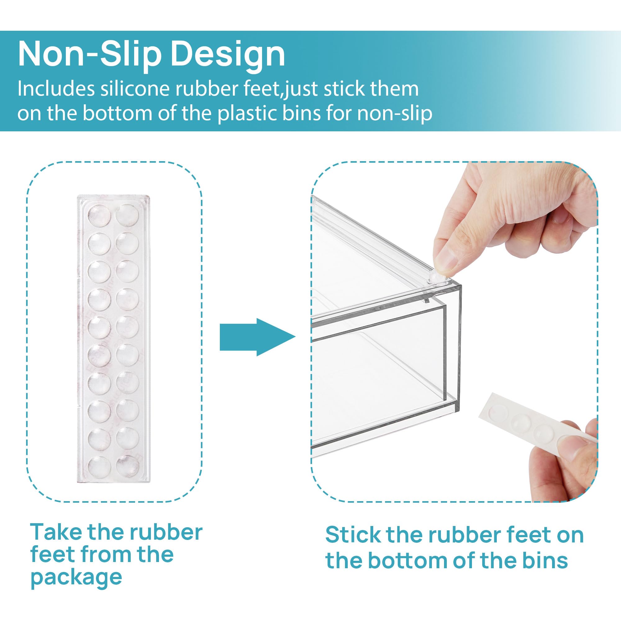 Vtopmart close-up of drawer handle for easy pull and smooth access benefit