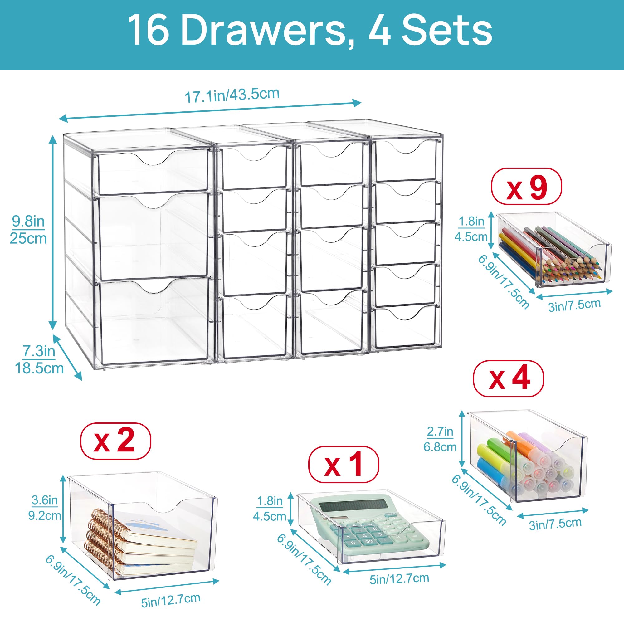 Vtopmart drawers open revealing organized contents for quick access