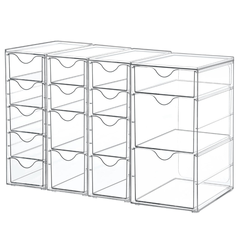 Vtopmart front view clear organizer showing tidy desktop storage benefit