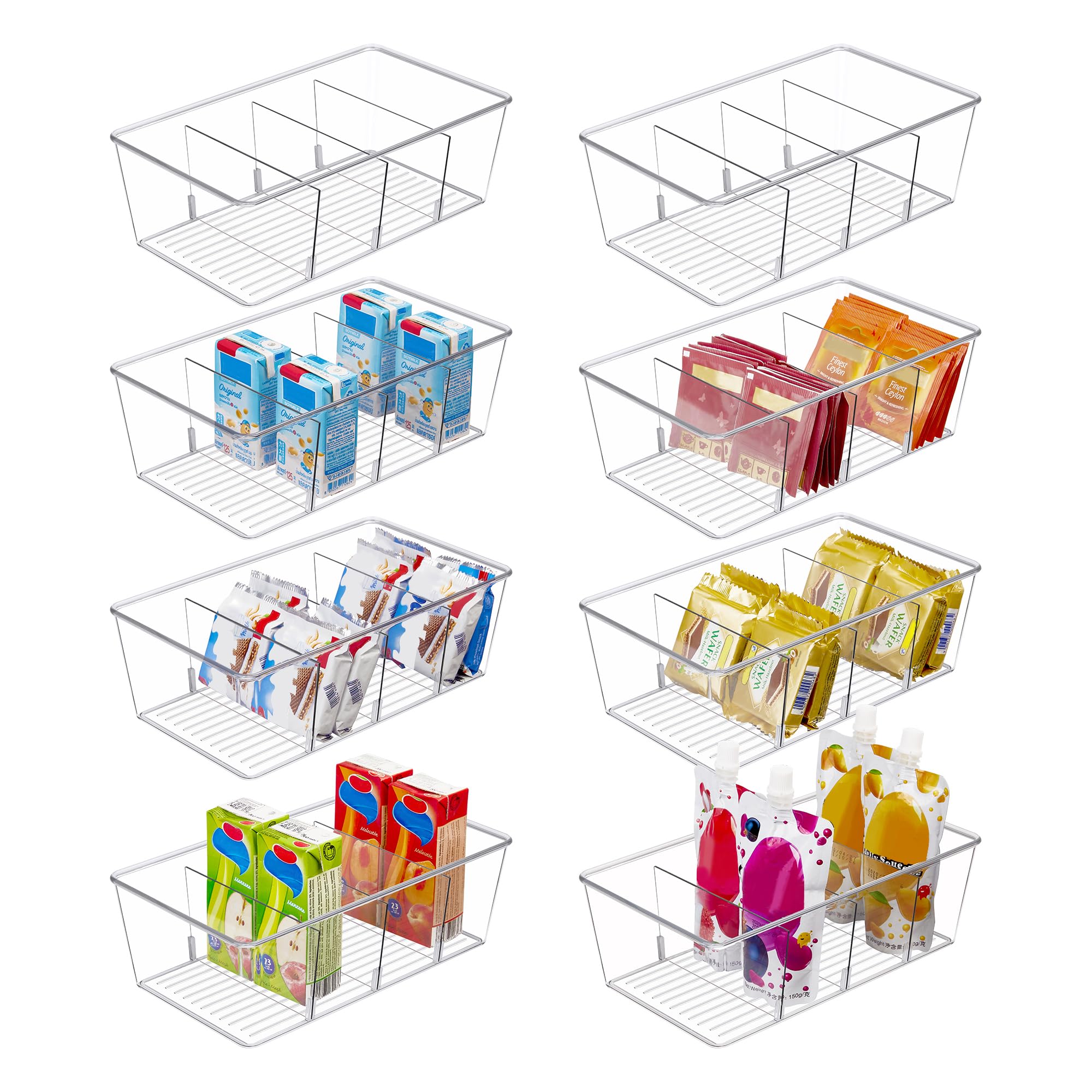 Vtopmart vista frontal del pack de 8 cajas para ordenar sobres rápidamente