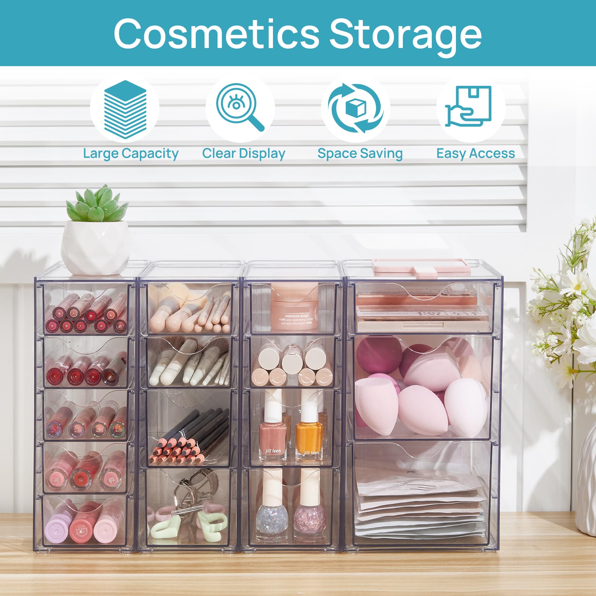 Vtopmart acrylic detail and label highlighting durable clear finish benefit