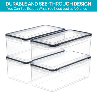 Vtopmart canisters on countertop in kitchen for tidy pantry and quick meal prep