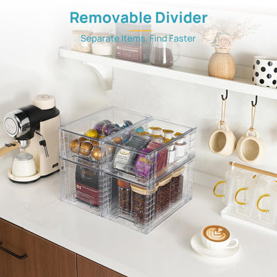 Vtopmart drawer base showing silicone anti-slip pads for stable placement