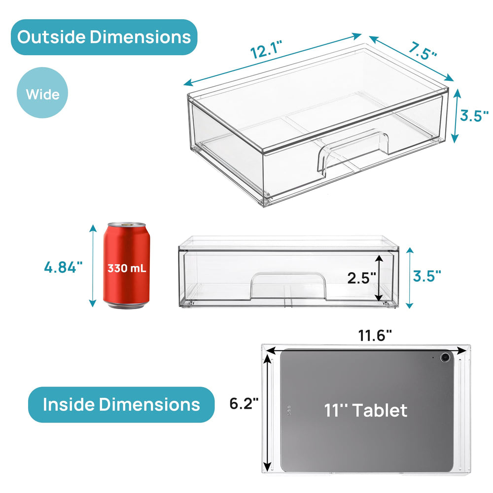 Vtopmart stacked organizers on a vanity saving counter space benefit
