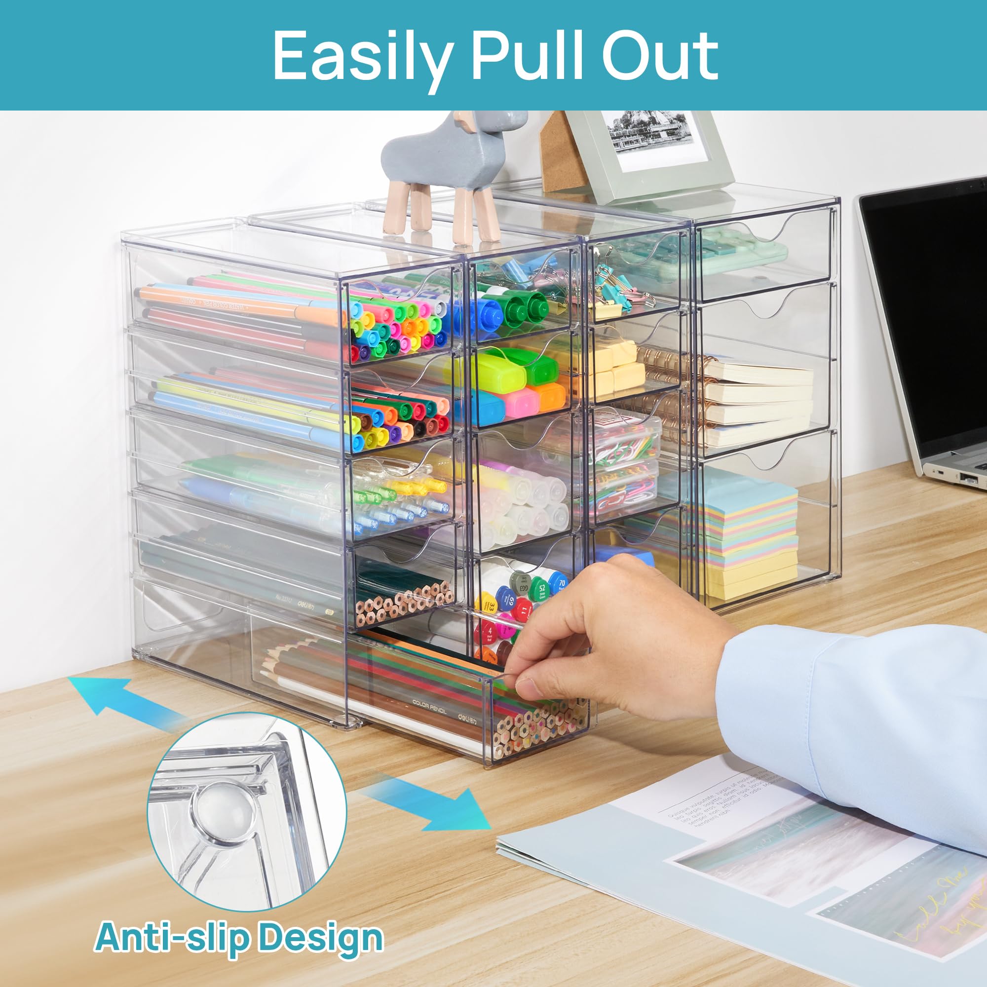 Vtopmart top styled with decor demonstrating compact countertop organization