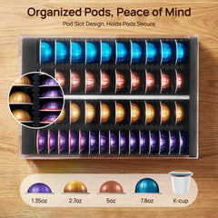 Vtopmart close-up of capsule rows showing independent slots and tidy organization benefit