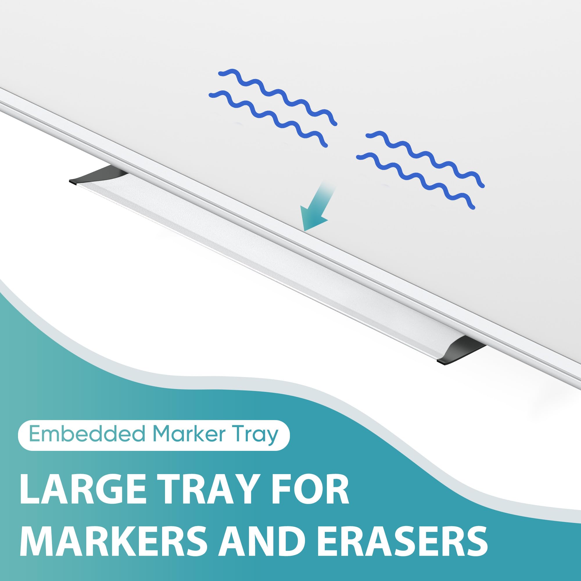 VUSIGN accessories kit with markers, eraser and tray for immediate setup benefit