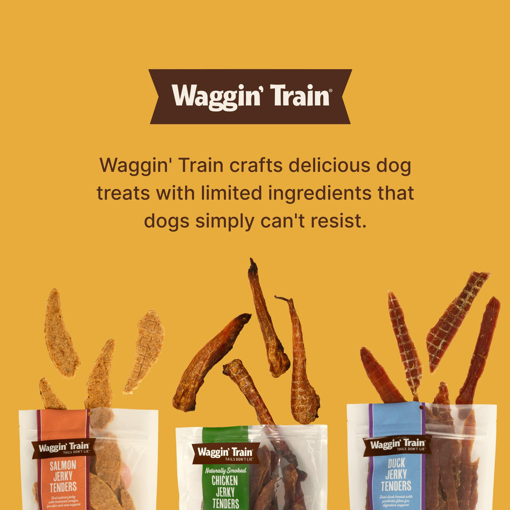 Waggin' Train bolsa abierta con tiras desplegadas, cantidad visible