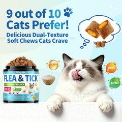 Wagmee primer plano de textura crujiente y cremosa que atrae al gato