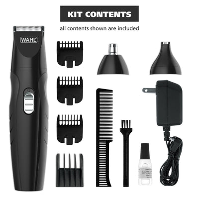 Wahl accesorios con cepillo y aceite para mantener cuchillas eficientes