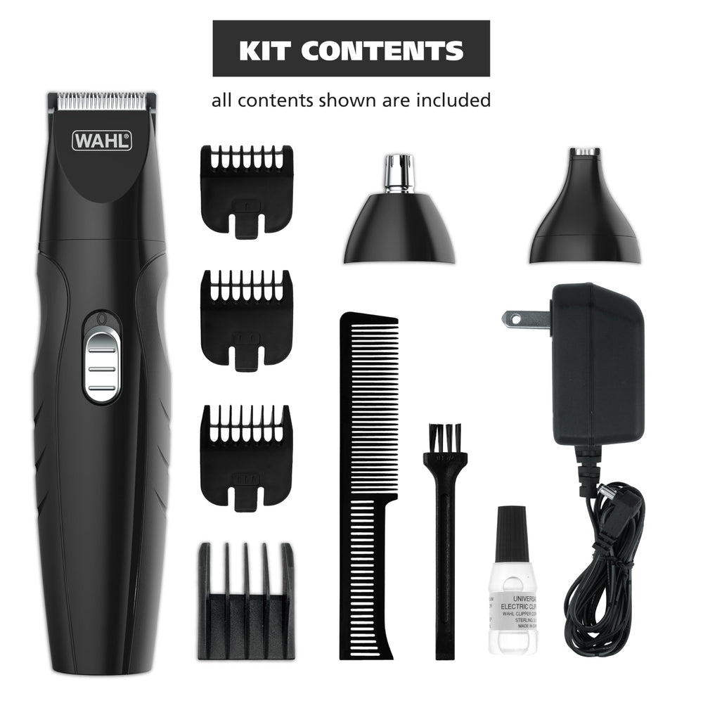 Wahl accesorios con cepillo y aceite para mantener cuchillas eficientes