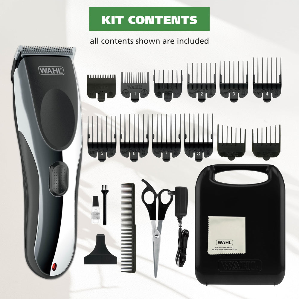 Wahl Clipper en baño organizado, beneficio: almacenamiento práctico para viaje