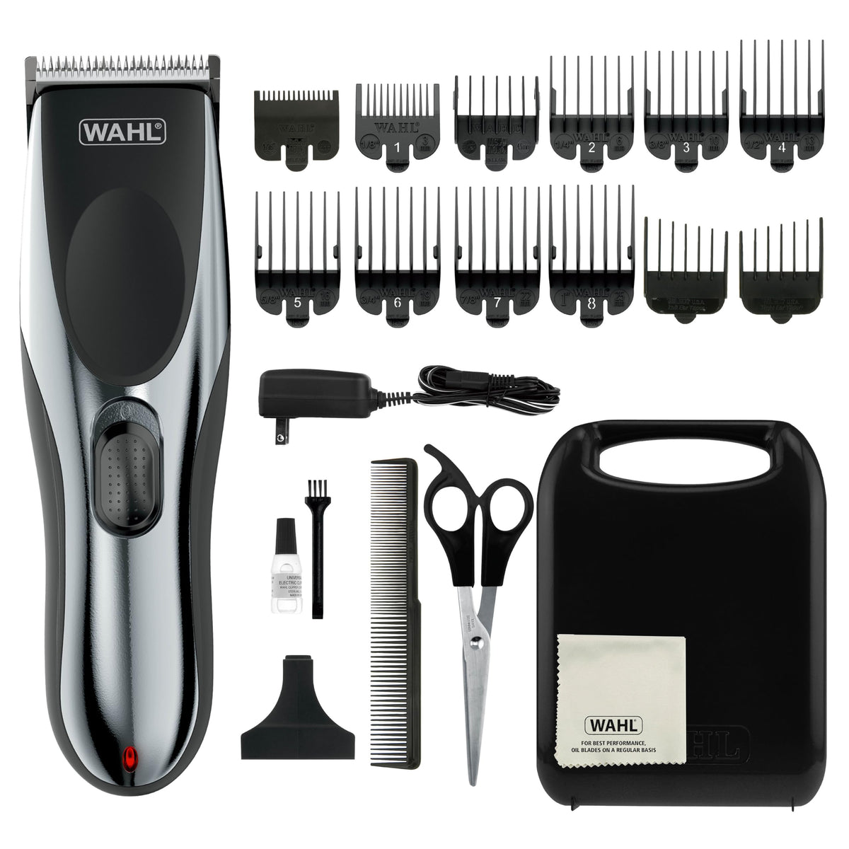 Wahl Clipper vista frontal del kit completo con beneficio de control profesional