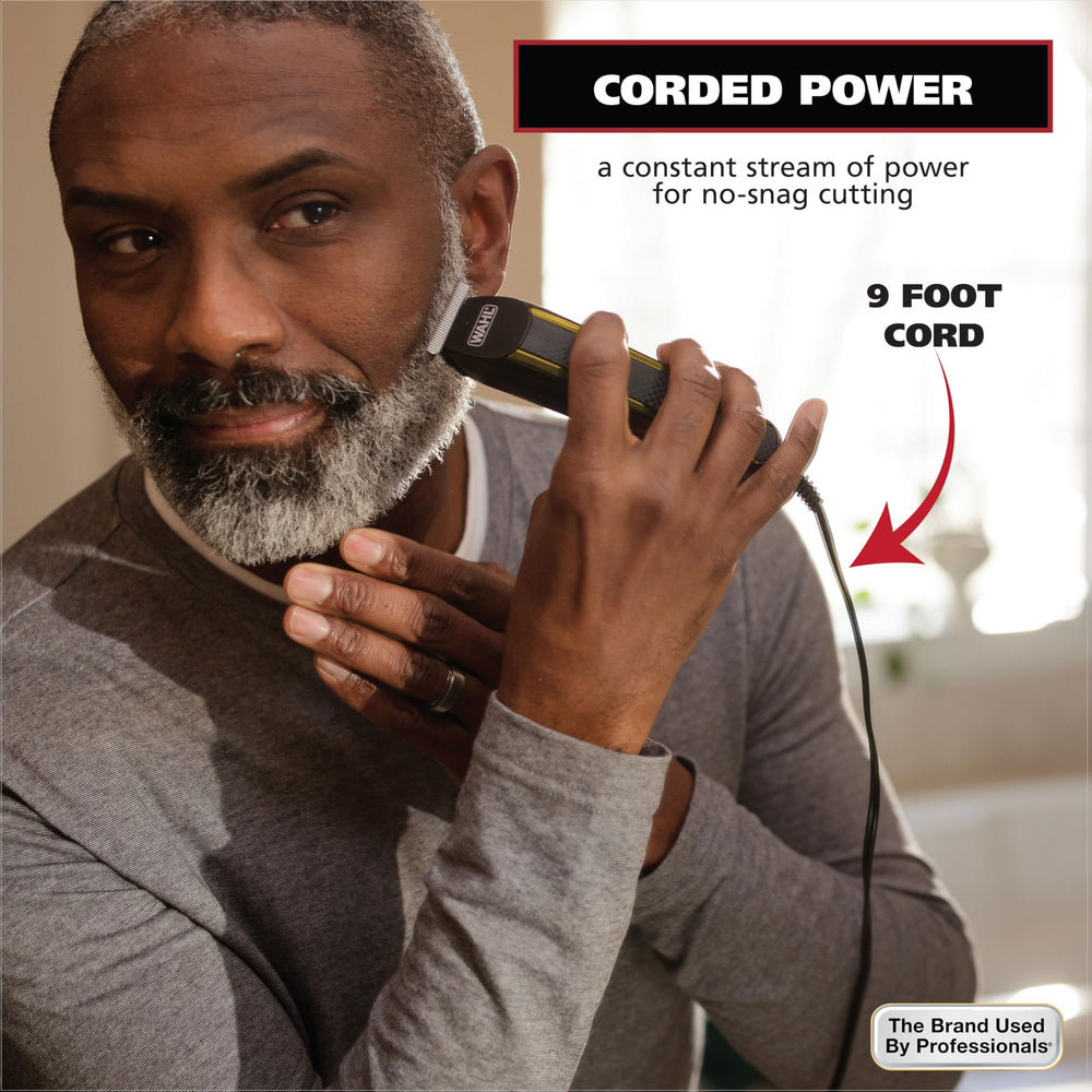 Wahl Edge Pro recortador de detalle en uso para contornos nítidos