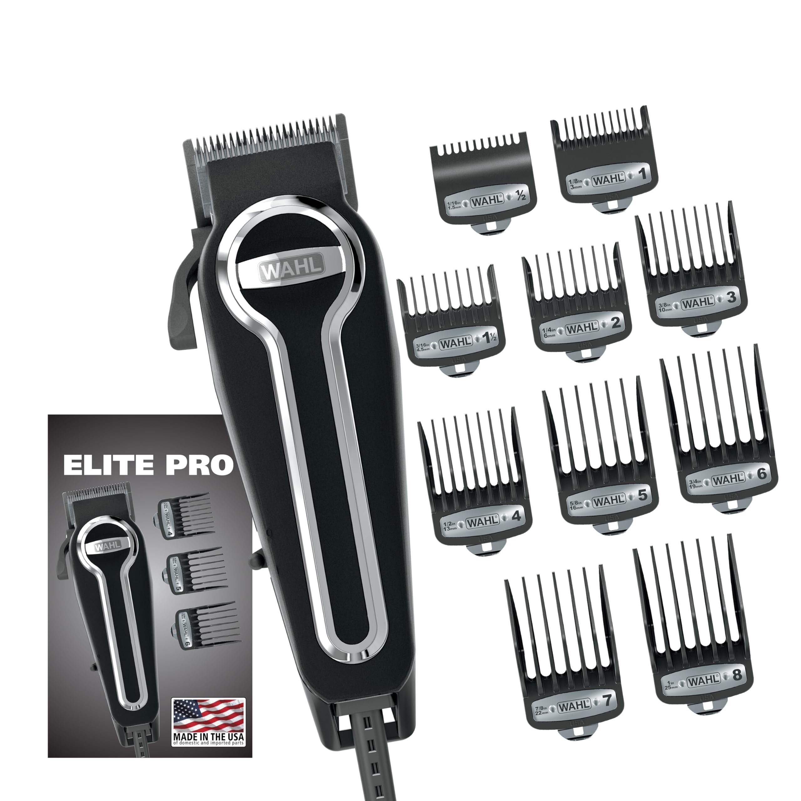 Wahl frontal de la máquina mostrando diseño robusto y control ergonómico