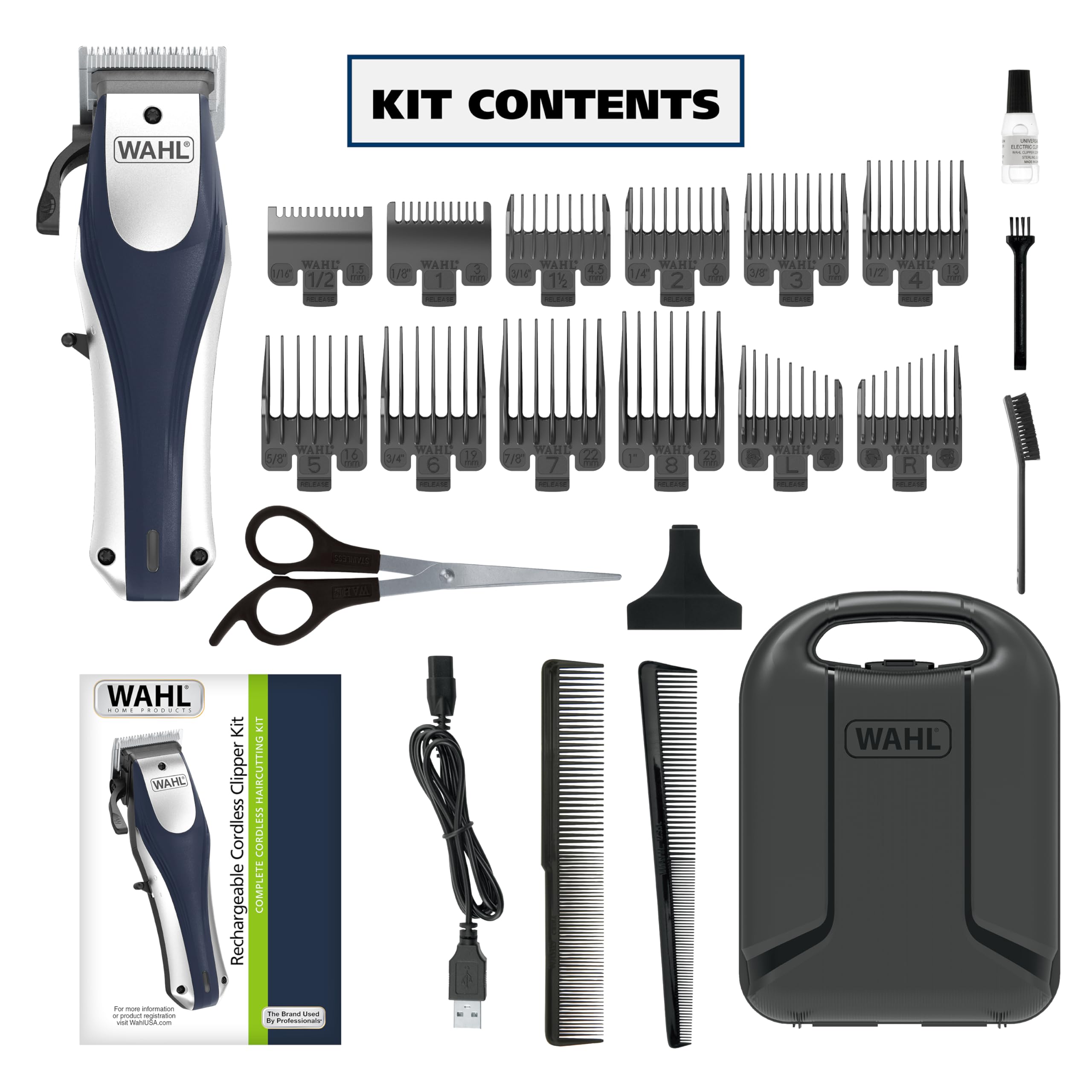 Wahl close-up of self-sharpening blades demonstrating precise cutting