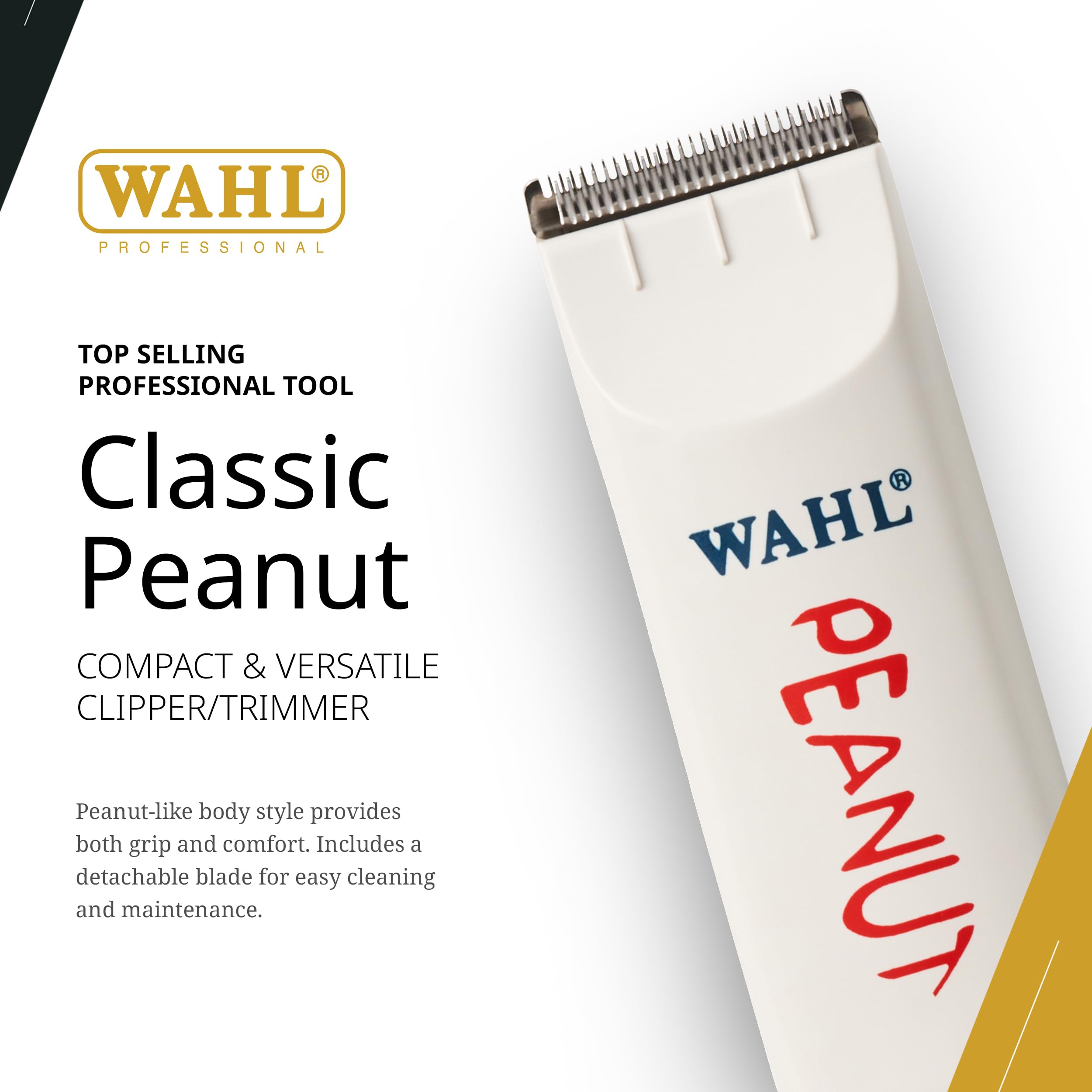Wahl Peanut close-up of detachable blade highlighting sharp edge