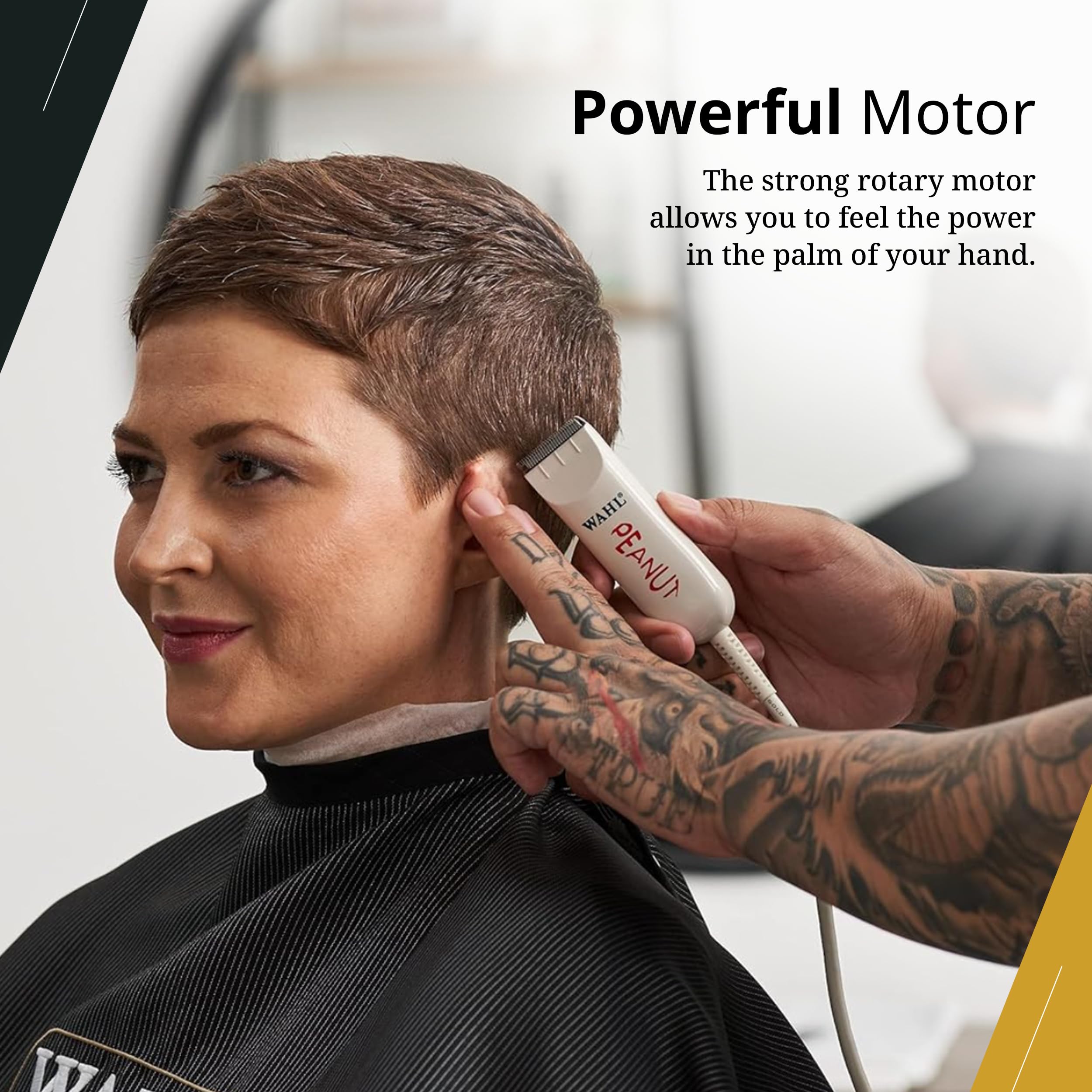 Wahl Peanut held in hand demonstrating comfortable palm-fit control