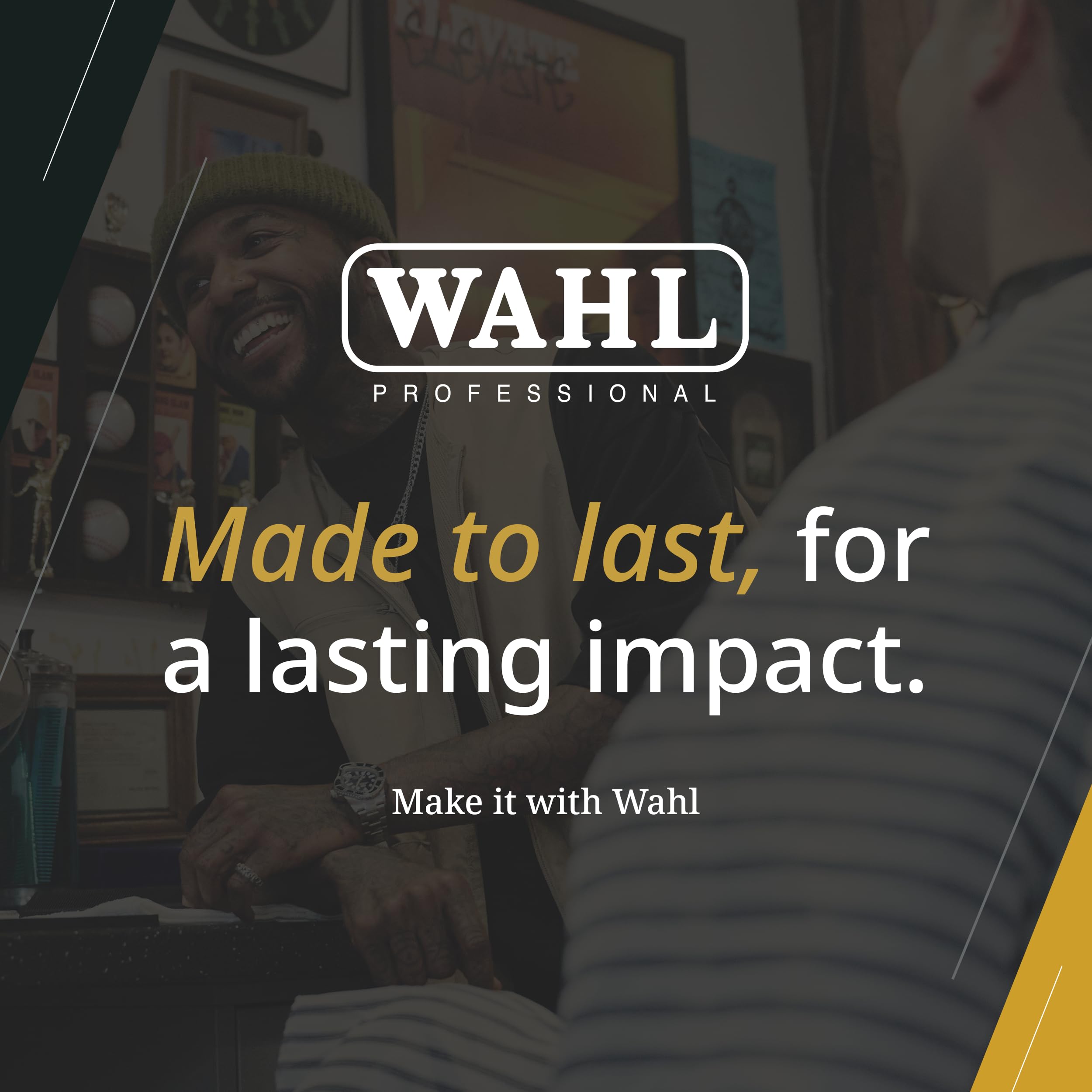 Wahl Professional caja y etiqueta con información técnica y presentación profesional
