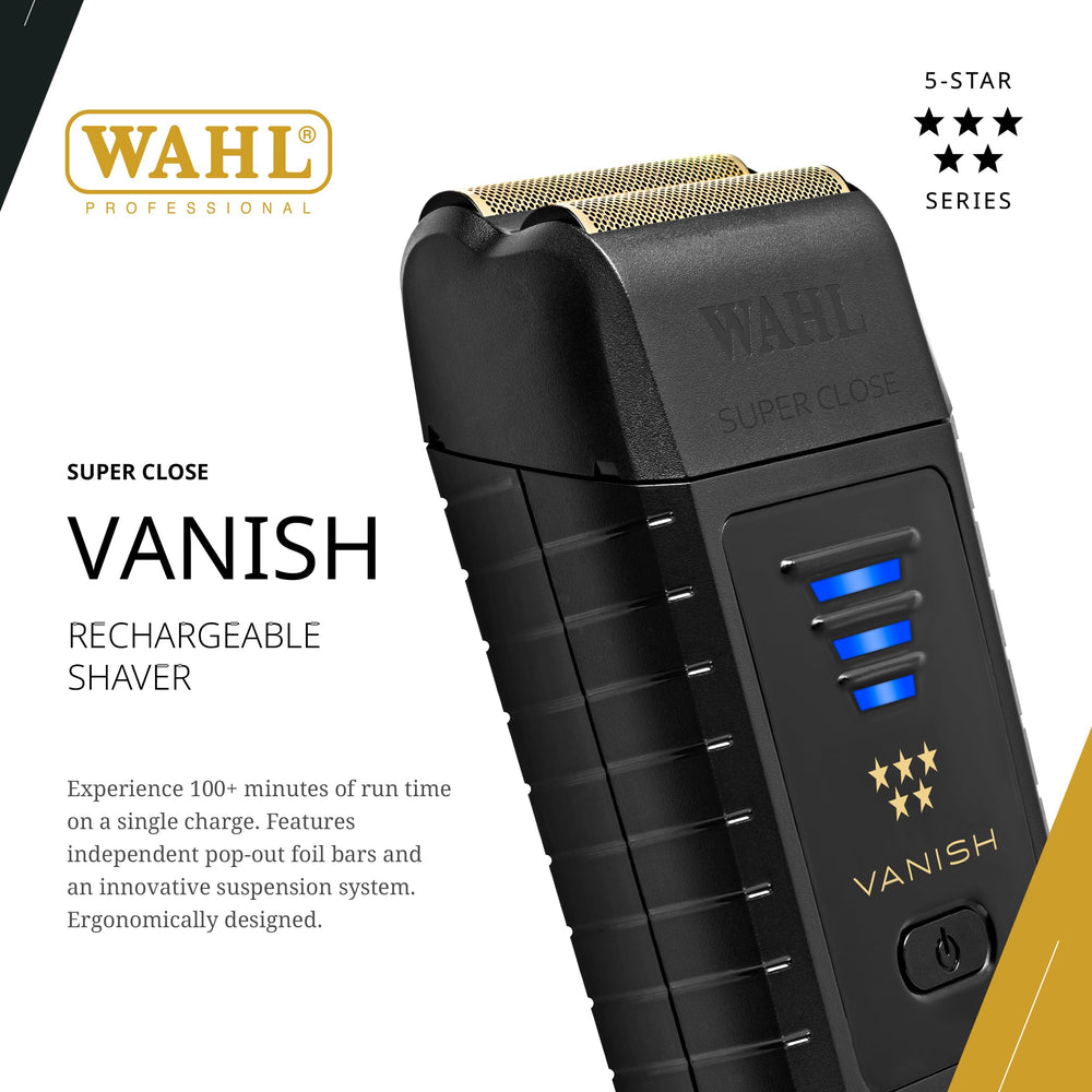 Wahl Vanish detalle de foils pop-out facilita mantenimiento rápido