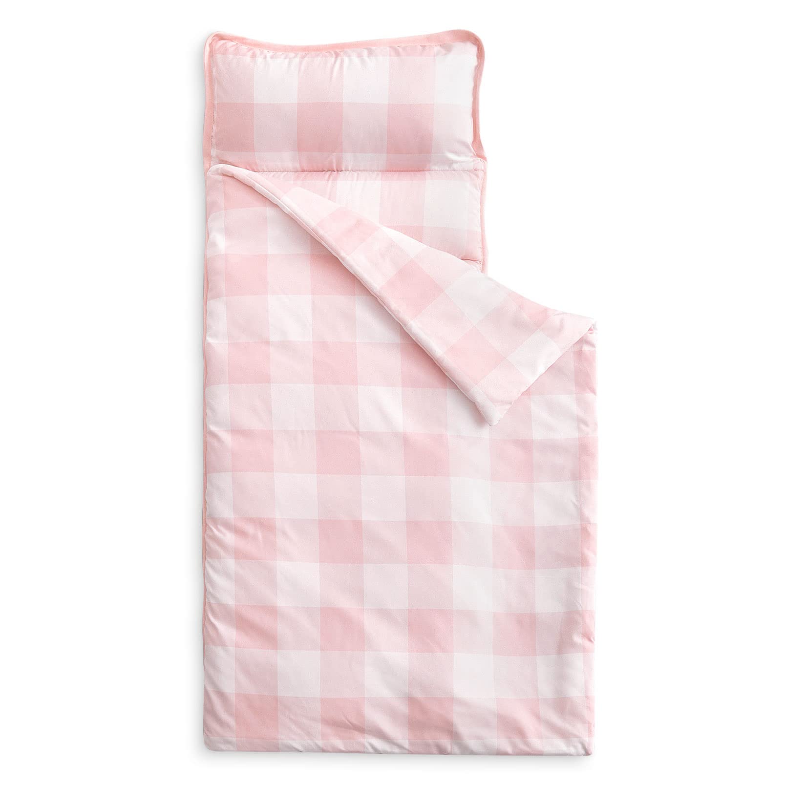 Wake In Cloud colchoneta frontal rosa gingham, confort visible