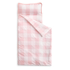 Wake In Cloud colchoneta frontal rosa gingham, confort visible