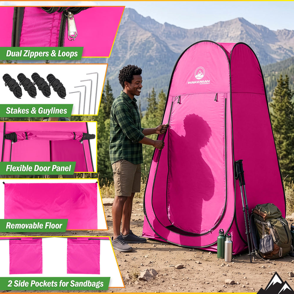 Wakeman sewn-in pocket with sandbag illustrating added stability on windy surfaces benefit