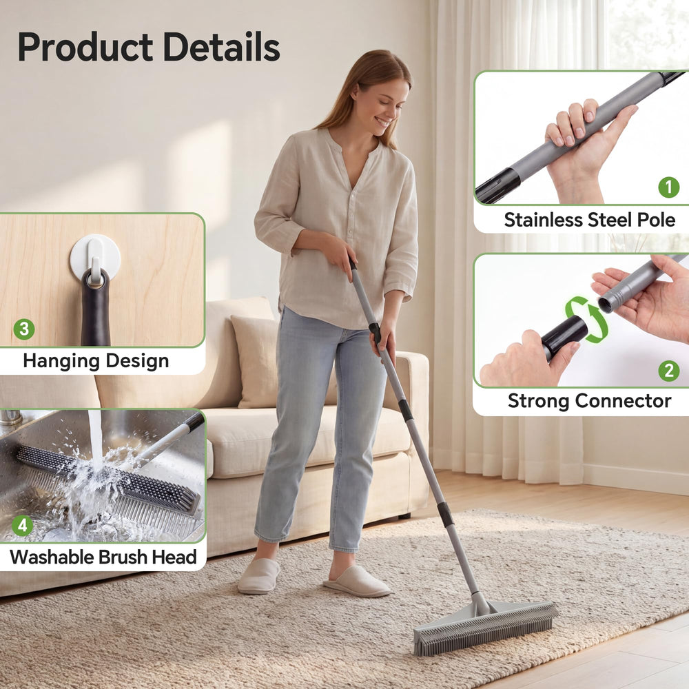 Walensee mango ajustable extendido para alcanzar áreas altas sin agacharse