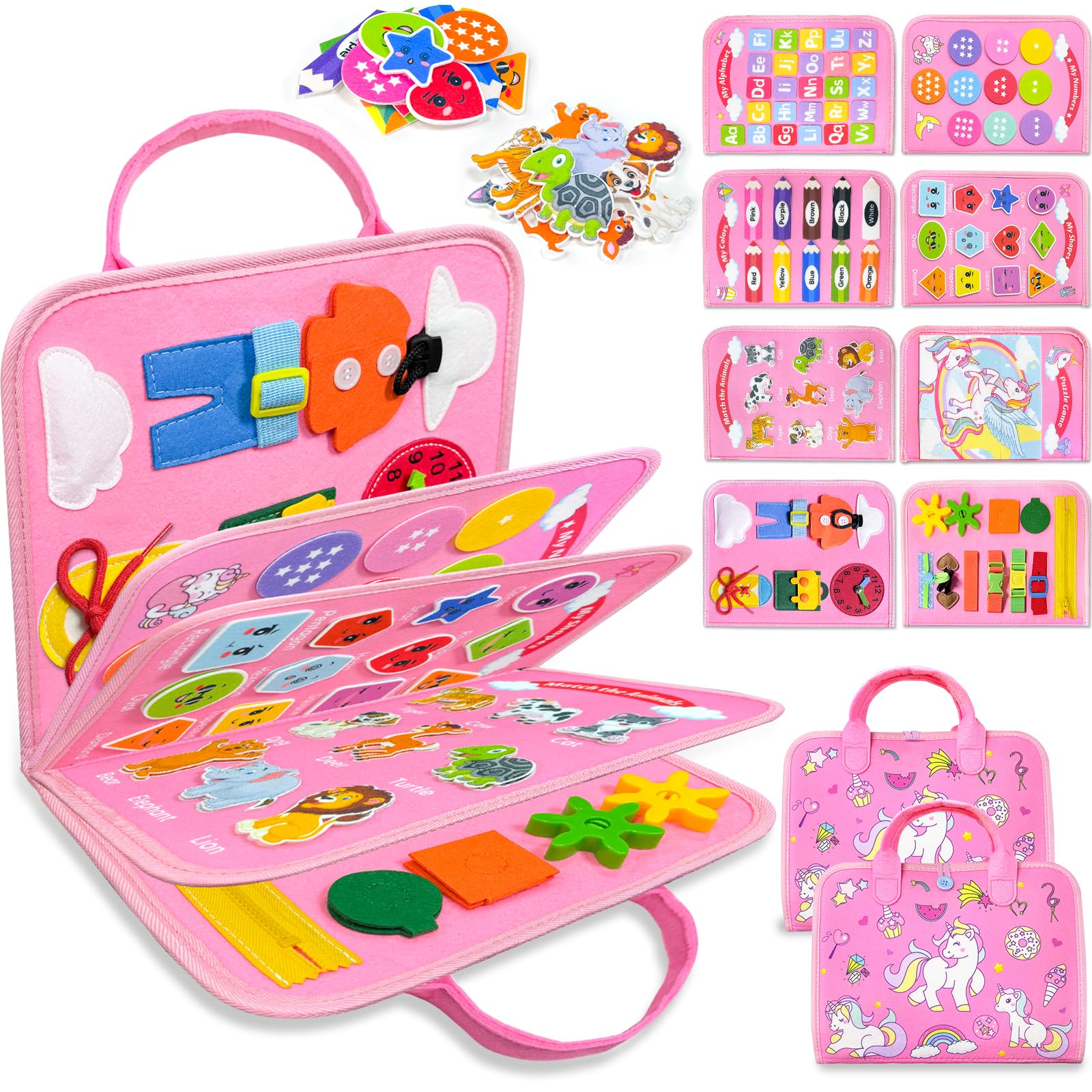 Walenty portada unicornio rosa mostrando todas las páginas y su atractivo visual